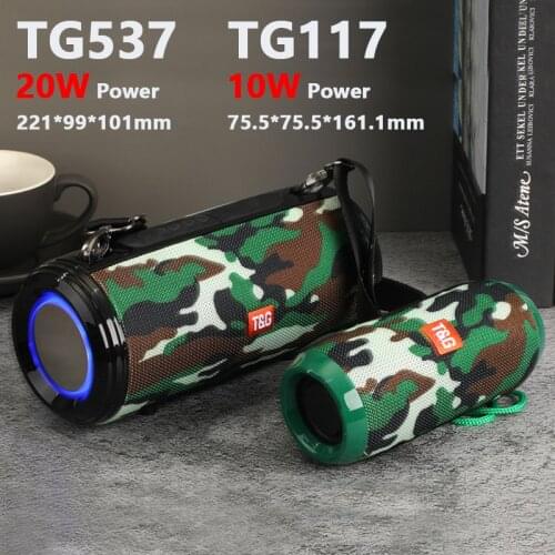 RGB Light High Power Bluetooth Speaker Waterproof Portable Column for PC Computer Speakers Subwoofer Boom Box Music Center FM TF