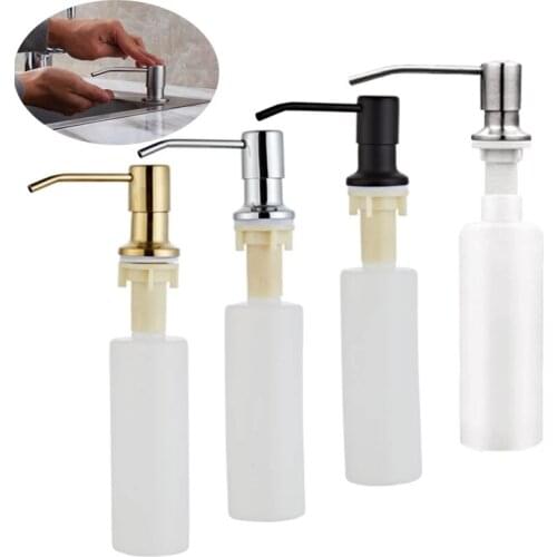 300MLKitchen Sink Soap Dispenser Stainless steel Bathroom Soap Dispenser Manually Press Soap Dispenser Kitchen Accessories