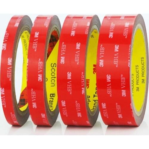 3M VHB Acrylic Adhesive Double Sided Foam Tape Strong Adhesive Pad Waterproof High Quality Reusable Home Car Office Decoration