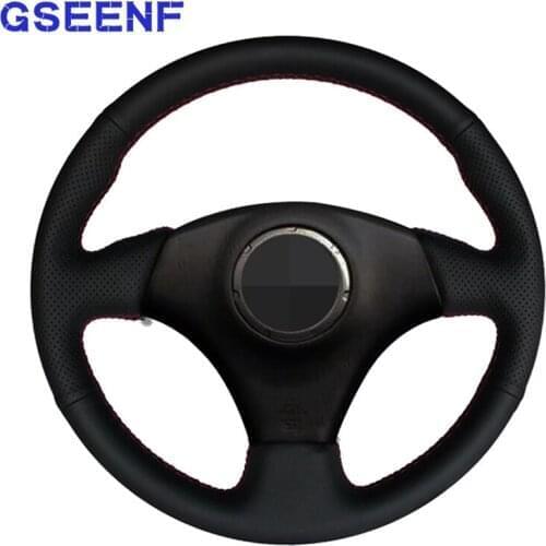 DIY Car Steering Wheel Cover Black Artificial leather For Toyota RAV4 2003 2004 2005 Celica 2003 Lexus IS200 300 1999 2000 -2005