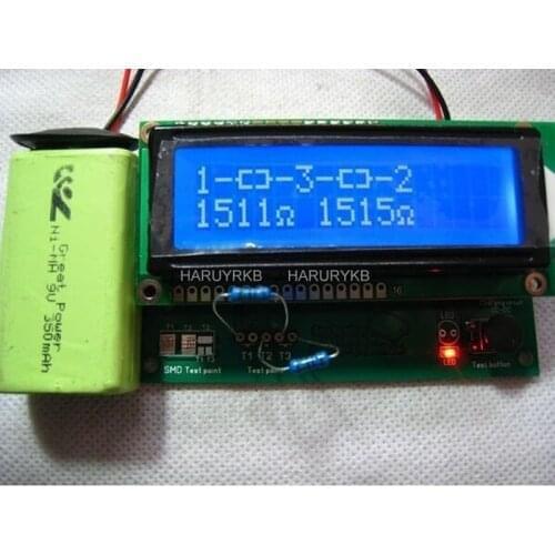 M8 ESR meter LCD Transistor Tester Capacitor Inductance Resistor NPN PNP Mosfet Digital Backlit LC Meter MOS NPN module