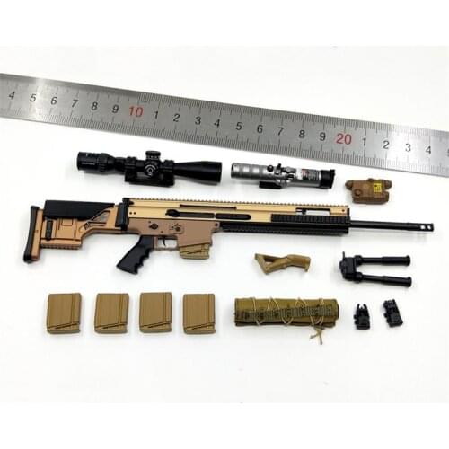 For Sale 1/6th Easy&Simple ES 06025 20S Series SCAR Model C Gun Weapon Rifle No Platform For Doll Soldier Collection