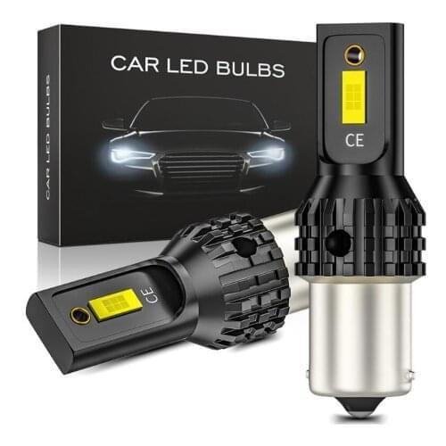 2Pcs lampadas CSP 1156 BA15S P21W 7506 R5W R10W LED Auto Turn Signal Reverse Lamp Tail Brake Bulb Daytime Running Lights CANBUS