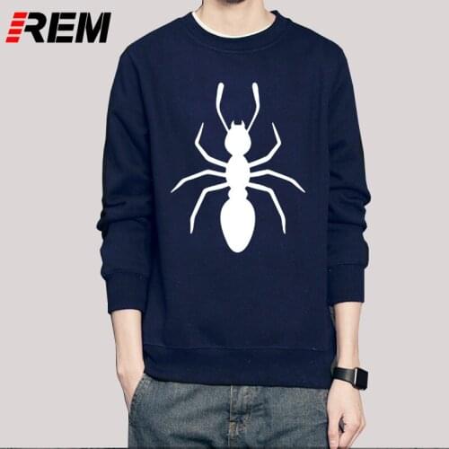 REM New Fashion Men Casual long Sleeve O-neck Male Tops Ant Printed For Man Brand Hoodies, Sweatshirts