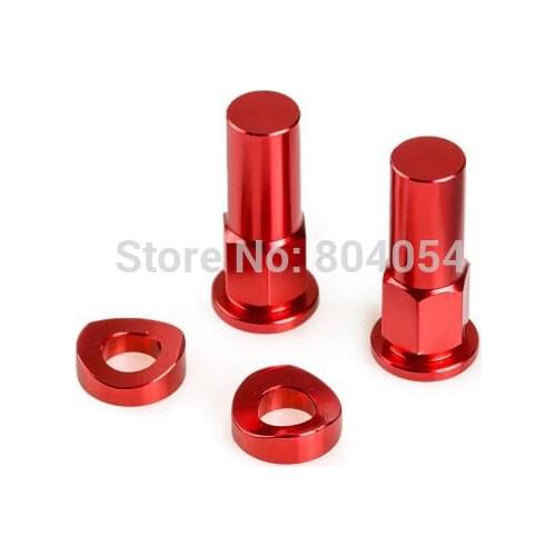New Motocross Dirt Bike Anodized Red CNC Rim Lock Nuts & Washer Kit For Honda CR125 CR250 CRF250 CRF450