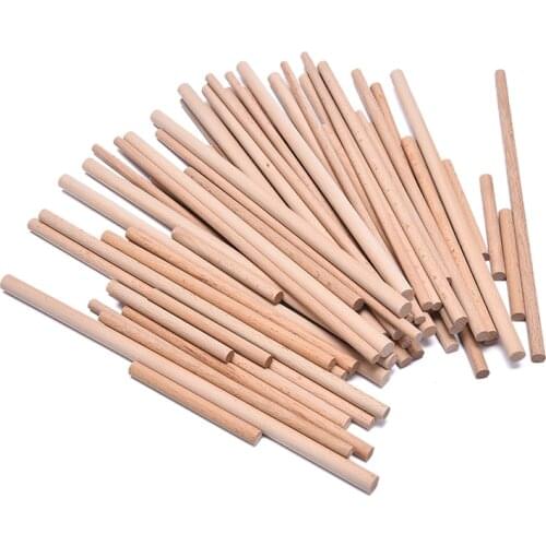 10pcs 5-30cm Pine Round Wooden Rods Sticks Premium Durable Wooden Dowel for DIY Crafts Building Model Woodworking