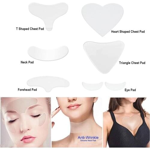 Chest Neck Eye Anti-Wrinkle Patches Silicone Pad Reduce Prevent Remove Wrinkles Silicone Invisible Chest Pad Skin Tightening
