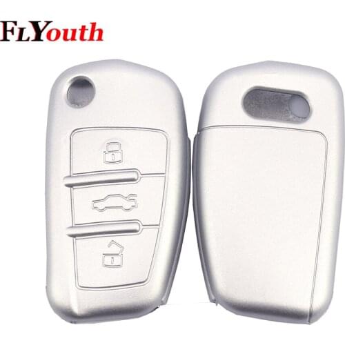 3 Button Silicone Car Remote Key Fob Shell Cover Case For Audi A1 S1 A3 S3 A4 A6 RS6 TT Q3 Q7 2005 2006 2007-2013 1Pc