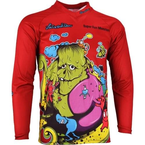 SPTGRVO LairschDan 2019 Enduro Jersey Mens Motocross Downhill Jersey MX DH Moto MTB offroad Mountain Bike Breathable BMX Jersey