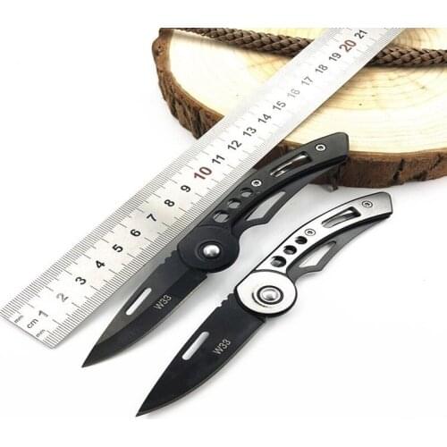 Cool Appearance Practical Stainless Steel Outdoor Folding Knife Camping Mini Pocket Knife Multifunctional Survival Knife Gift