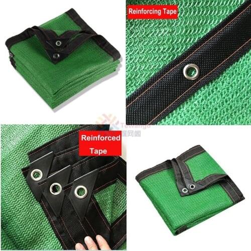 Tewango 6Pin 8Pin Terrace Sunshade Net shelter Gardening Green Shading Roof Anti-UV HDPE Succulent Plants Fencing Cloth Nets