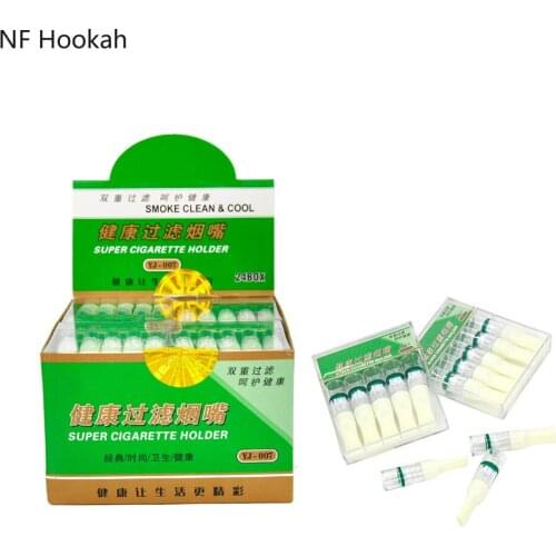 Convenient and healthy filter nozzle Double-layer activated circulating filter cigarette holder Nozzle filter cigarette holder