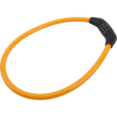 Bike Safety Lock 4 Digit Combination Password Cycling Security Bicycle Cable Steel Wire Chain Locks Bicycle Accessories