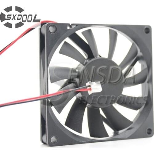 SXDOOL cooling fan 80mm 12V 8015 80*80*15 mm 0.22A 2.54P server inverter cooling fan dual ball bearing