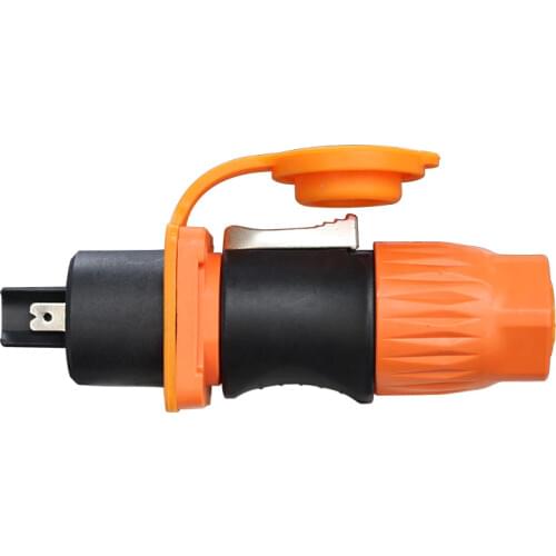 Waterproof 20A Powercon LED Power Plug Panel Mount Adapter IP65 True Locking Cable Aviation Connector 3pin Outdoor