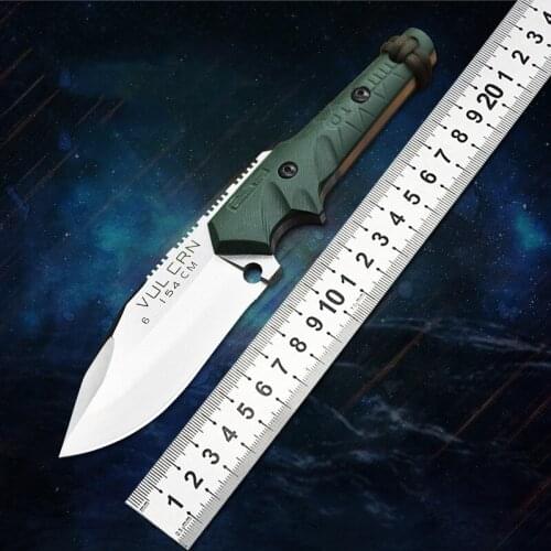 Military Fixed Knife G10 Handle 154 Steel Outdoor Tactical High Hardness Adventure Camping Rescue EDC Hunting Knife