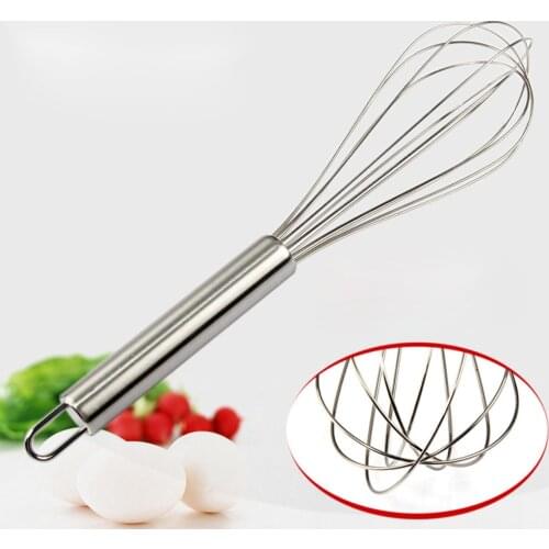 1pc Egg Beaters Stainless Steel Hand Whisk Mixer Balloon Egg Milk Stiring Hand Egg Whisk Kitchen Cooking Tool Egg Beater 20APR17