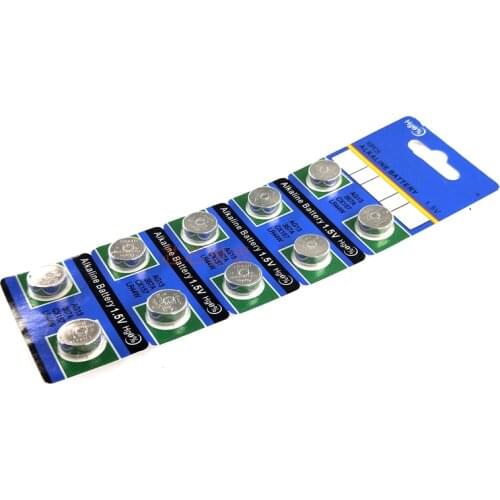 10pcs/lot AG13 LR44 357A SR44 A76 LR1154 Alkaline button cell