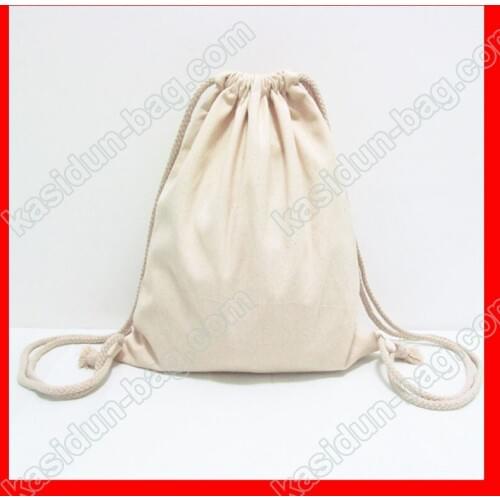100pcs/lot) size 30x35cm customized logo canvas drawstring backpack