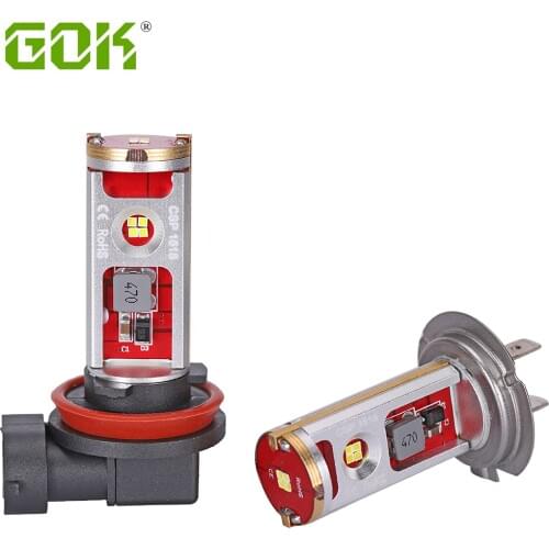 2 x Auto Led H7 H11 H4 Lamp Light 60W 12 LED CSP Chip Auto led Driving Bulb H11 H4 H7 Headlight Fog Light 10-30v