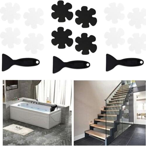 20pcs Anti Slip Bath Stickers Non Slip For Tub Shower Kitchen w/ a Scrapper
