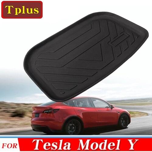 2021 New!! Car Rear Trunk Mat For Tesla Model Y Mat Accessories TPE Waterproof Cargo Tray Trunk Mats