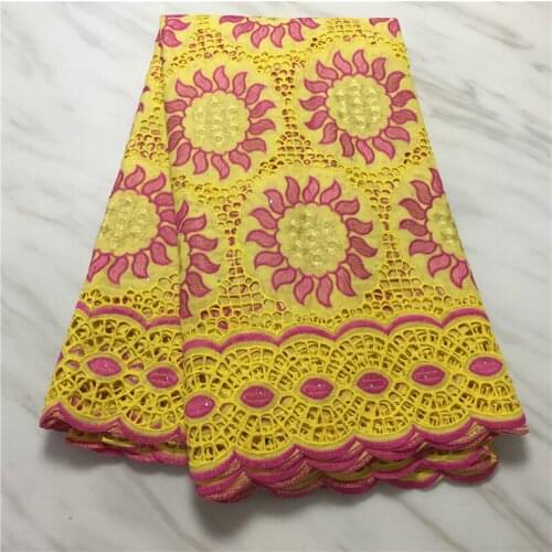 2021 High Quality Swiss Yarn Lace Swiss Africa Dry Cotton Edge Fabric 2021 Nigeria Yarn Lace Material PL11660