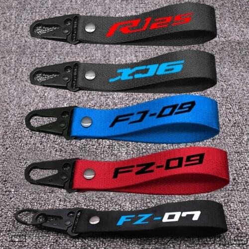 3D Key Holder Chain Collection Keychain for Yamaha XJ6 DIVERSION YZFR125 FJ09 FZ09 FZ07 LOGO Universal Motorcycle Badge Keyring