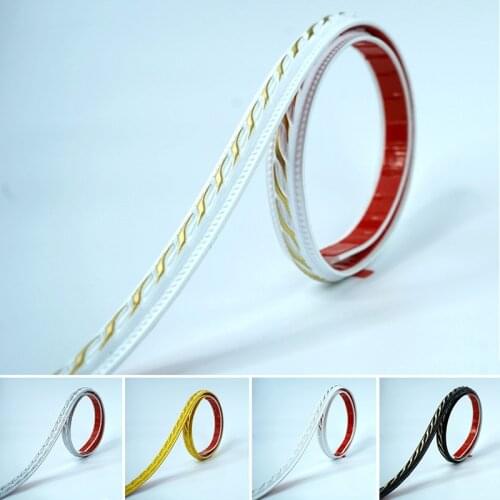 12/20Mm 3D Three-Dimensional Self-Adhesive Line Ceiling Background Wall Mirror Frame Crimping Line Household Pvc Decorative Line