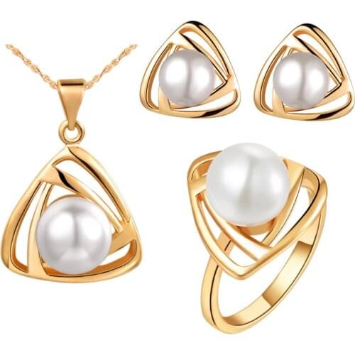 925 Pendant RING Earrings set custom pearl set two colors optional end clearance of freshwater pearl Luxury Girls