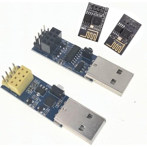 ESP8266 ESP-01/ESP-01S WIFI Module Adapter Download Debug Link Kit CP2104 CH340C for Arduino IDE USB to ESP8266 ESP-01s DIY Kit