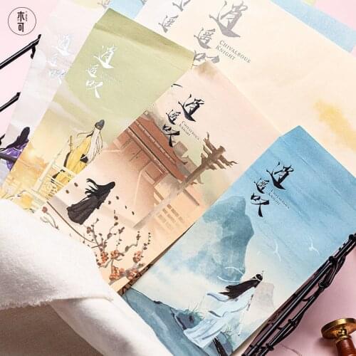 Anime Mo Dao Zu Shi Cosplay The Untamed Wei Wuxian Cosplay Lan Wangji Letter Paper Envelope MDZS Envelope Gifts For Girls CS434