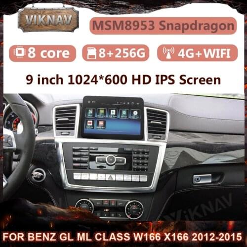Android 11.0 car For Mercedes benz GL ML CLASS W166 X166 2012-2015 radio multimedia player GPS Navigation Head Unit Carplay