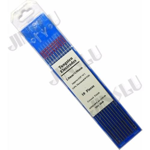 Free Shipping 2% Red Tip WT20 2.0*150mm Thorium Tungsten Tig Electrode 10PCS