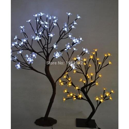 Free Shipping 21" 64LED Blossom Cherry Tree Light , 3V Timmer Battery Type Blossom cherry tree light wedding Table Decoration