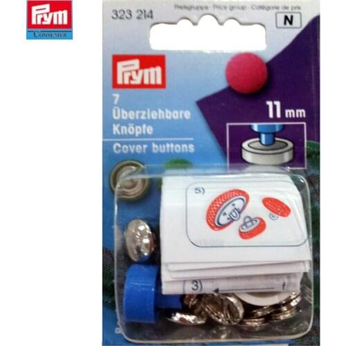 BOTTONI bottone con ATTREZZO 11mm PRYM 323214 argento per da RICOPRIRE coprire