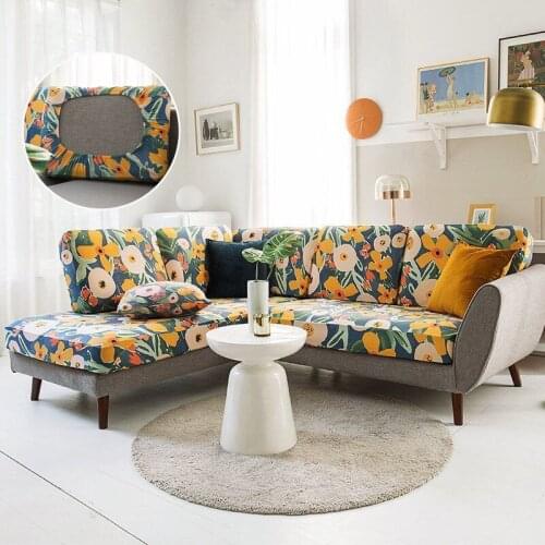 Floral Printed Sofa Seat Cushion Cover Sofa Covers for Living Room Funiture Protector Removable Armchair Slipcover 1/2/3/4Seat