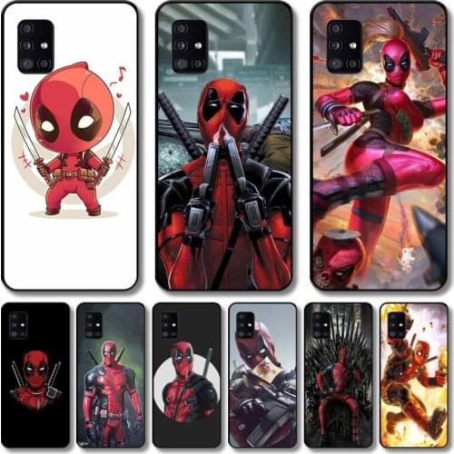 Lady pool Phone Case For Samsung Galaxy A 12 51 52 21 71 72 42 31 10 80 90 S E 5G Black Shell Art Cell Cover