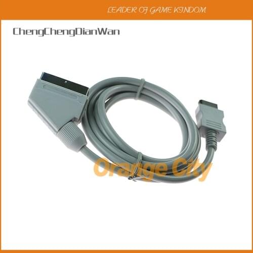ChengChengDianWan 1.5m-6Ft PVC RGB Scart Video 720p/1080i HD HDTV System AV Cord Cable for Nintendo Wii Video Game PAL