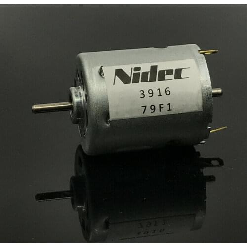 Nidec 3916 79F1 DC 12V-24V 9800RPM Large Torque Electric Micro Motor Dual 2.3mm Shaft Mini RS-365 Round 27.7mm Motor RC Toy