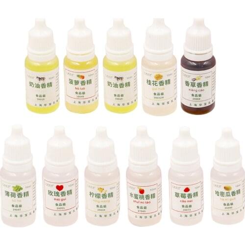 10ml Floral Fruit Flavor Essence Drinks Baking Flavoring DIY Slime Scents