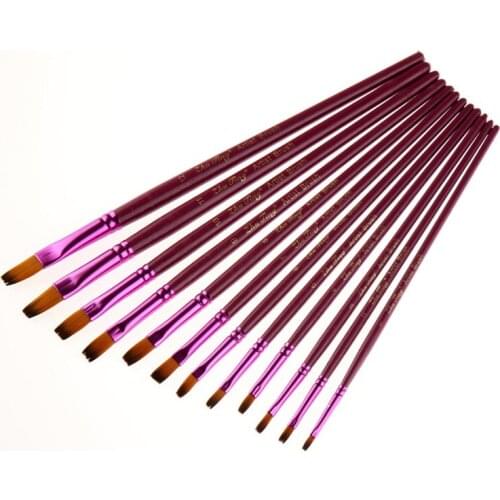 High Quality painting brushes set High Grade Nylon Hair Oil Painting Brush Suit Superfine Arts Landscape Painting Brushes Pen