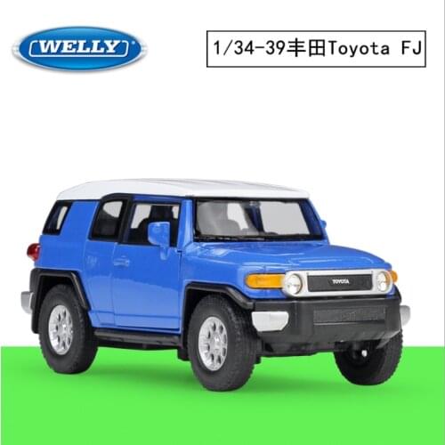 Welly1: 36toyota FJ SUV simulation alloy car model return force car childrens birthday new year Christmas gift