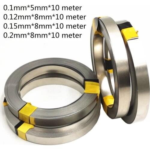10m 18650 Li-ion Battery Nickel Sheet Plate Nickel Plated Steel Belt Strip Connector Spot Welding Machine Battery Welders - 0.1m