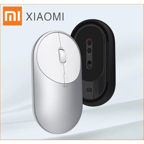 New Xiaomi Portable Mouse 2 Wireless mouse 2.4GHz USB Adapter Bluetooth 4.0 Dual Mode Computer Mouse 4000DPI Mice For Laptop
