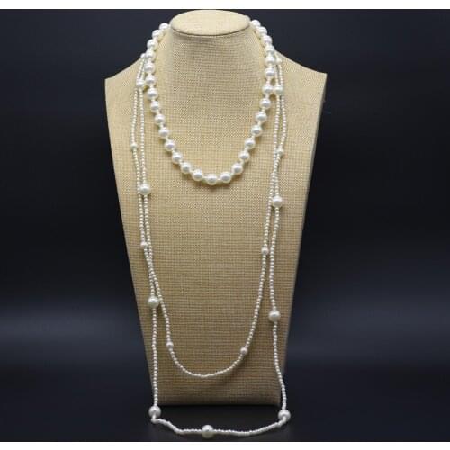 New fashion natural pearl jewelry wholesale gifts beautiful white pearl necklace is very beautiful and noble