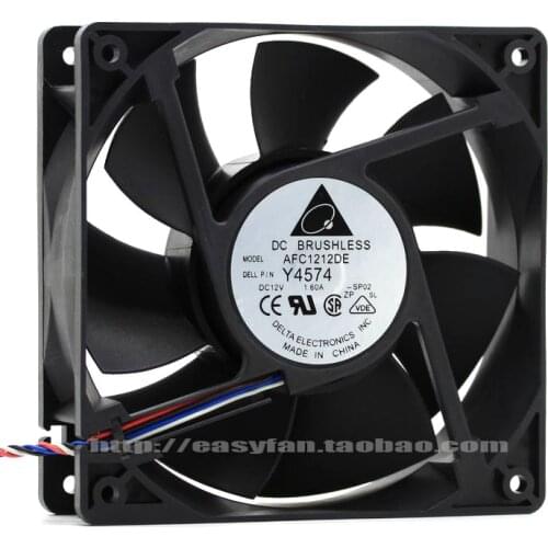 NEW DELTA AFC1212DE 12038 12V 1.6A high air volume high air volume PWM temperature control PWM cooling fan