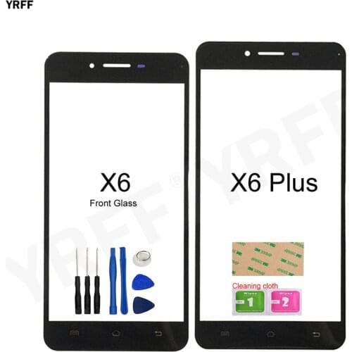 For Vivo X6 X6A Front Glass Panel For VIVO X6 Plus (No Touch Screen) Outer Glass Cover Repair Assembly Parts
