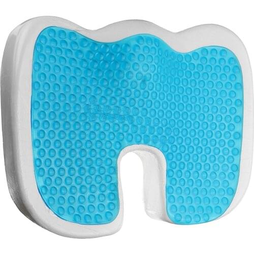 Gel Memory Foam Seat Cushion U Type Cooling Effect Orthopedic Coccyx Sciatica Tailbone Relief For Office Home Butt Cushion