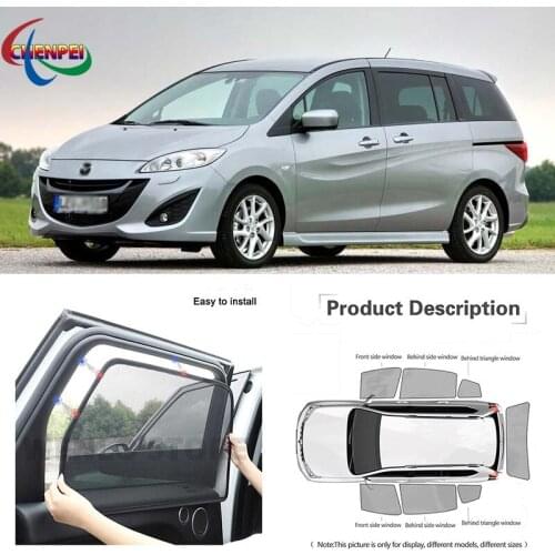 For Mazda 5 2011 Car Full Side Windows Magnetic Sun Shade UV Protection Ray Blocking Mesh Visor Car Decoration Accessories